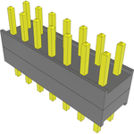 Conn Board Stacker HDR 14 POS 2.54mm Solder ST Top Entry Thru-Hole Bulk