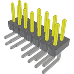 Conn Unshrouded Header HDR 14 POS 2.54mm Solder RA Side Entry Thru-Hole Bulk