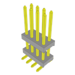 Conn Board Stacker HDR 8 POS 2mm Solder ST Top Entry SMD Tube