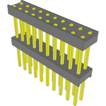 Conn Board Stacker HDR 20 POS 2.54mm Solder ST Top Entry Thru-Hole Bulk