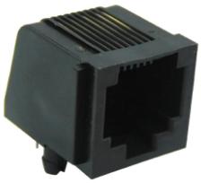 Bel Fuse-SS-90000-002 Steckverbinder, Telefon und Telekommunikation Conn RJ-45 F 8 POS 1.27mm Solder RA Thru-Hole 8 Terminal 1 Port Box