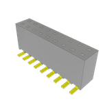 Conn Socket Strip SKT 18 POS 2.54mm Solder ST Top Entry SMD Tube
