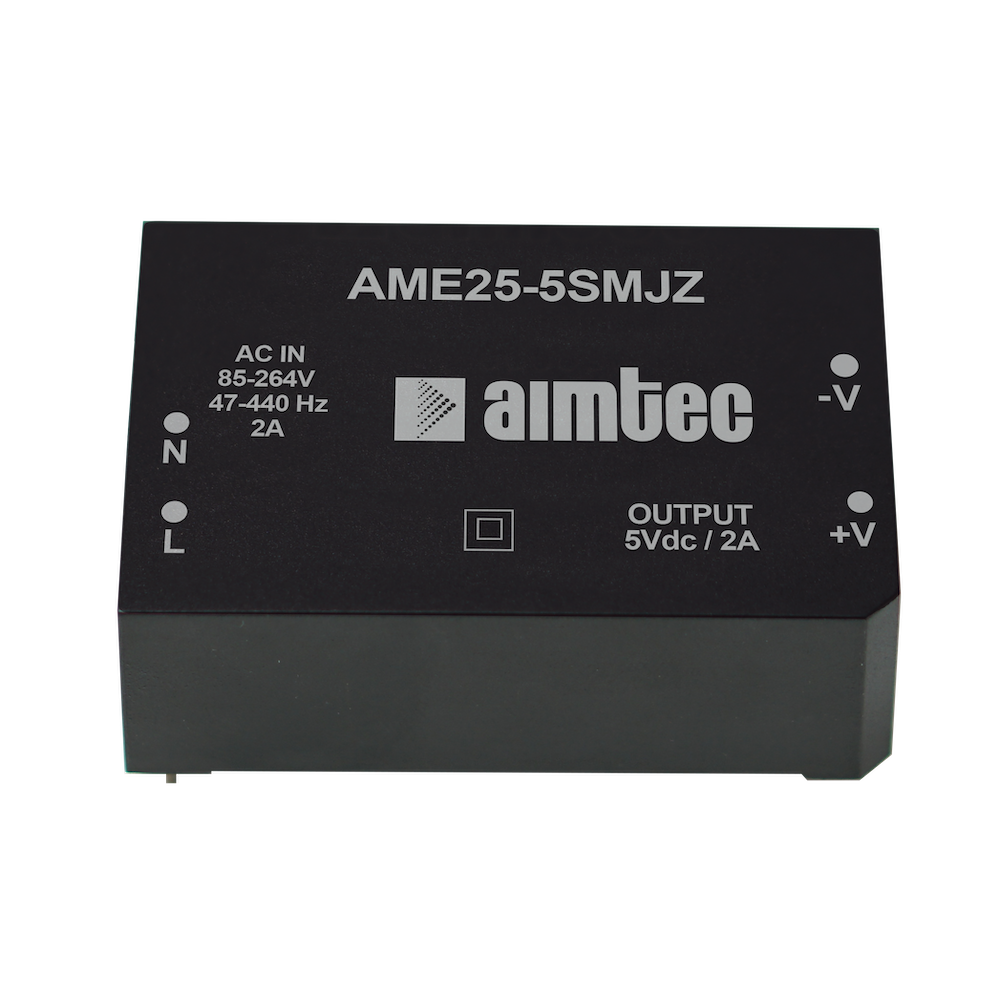 Aimtec-AME25-24SMJZ-STD Alimentazione da CA a CC AC/DC Power Supply Single-OUT 24V 1.1A 25W 4-Pin Box