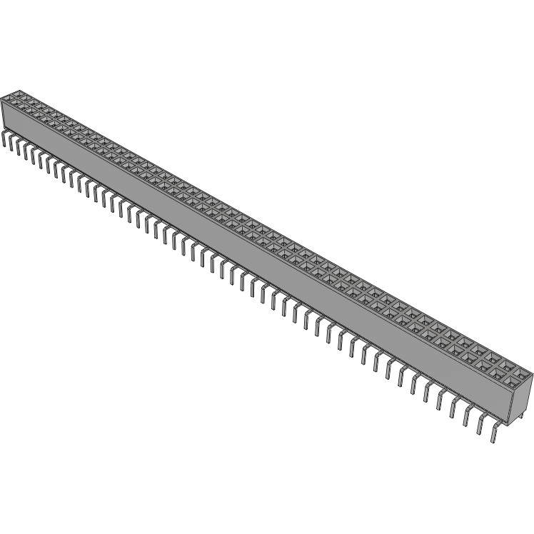 Samtec-BCS-150-T-D-PE Steckverbinderleisten und Leiterplattenbuchsen Conn Socket Strip SKT 100 POS 2.54mm Solder ST Top Entry Thru-Hole TIGER CLAW™ Tube