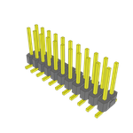 Conn Unshrouded Header HDR 22 POS 2.54mm Solder ST Top Entry SMD Tube