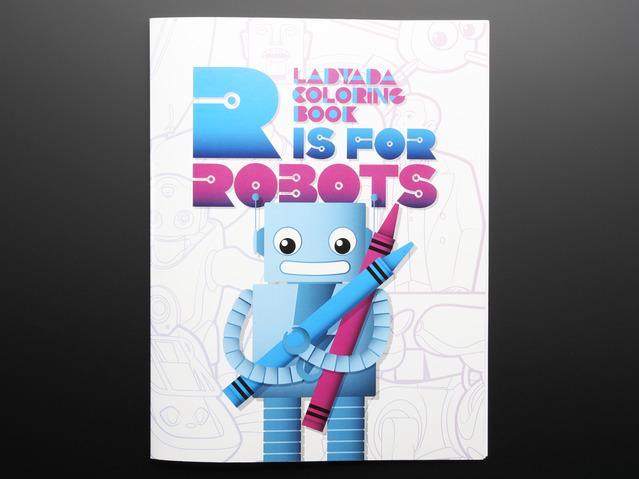 Adafruit Industries-1936 Productos, misceláneos Ladyada Coloring book-R is for Robots