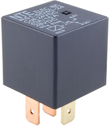 NTE Electronics-R51-5D40-12 Sonstige Relais Electromechanical Relay 12VDC 90Ohm 50(NO)/30(NC)A SPDT( (28.5mm 32.7mm 52.7mm)) Flange General Purpose Relay