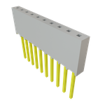 Conn Socket Strip SKT 10 POS 2.54mm Solder ST Top Entry Thru-Hole Bulk