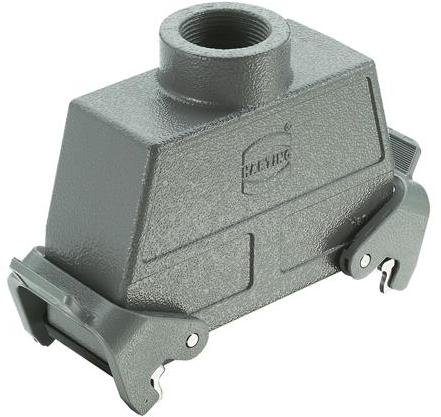 HARTING-09300240730 Schrumpfbalgenadapter Hood 180° 24B Shell Size Powder Die Cast Aluminum Double Lock Han®