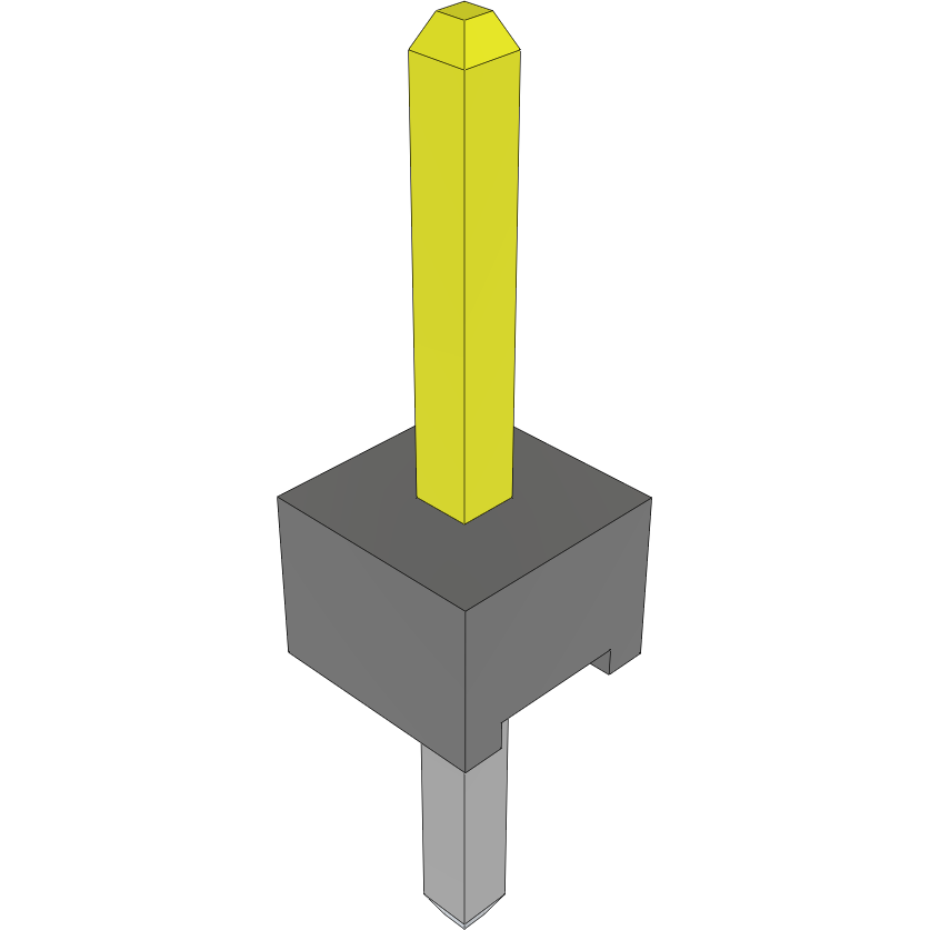 Samtec-TMM-101-02-F-S Steckverbinderleisten und Leiterplattenbuchsen Conn Unshrouded Header HDR 1 POS Solder ST Top Entry Thru-Hole Bulk