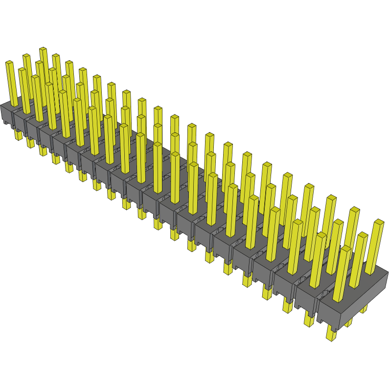 Samtec-MTSW-120-07-S-T-235 Steckverbinderleisten und Leiterplattenbuchsen Conn Unshrouded Header HDR 60 POS 2.54mm Solder ST Top Entry Thru-Hole Bulk