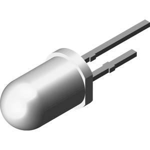 Vishay-TSFF5210 Infrared Emitters Infrared Emitter 870nm 1800mW/sr Circular Top Mount 2-Pin T-1 3/4 Bulk