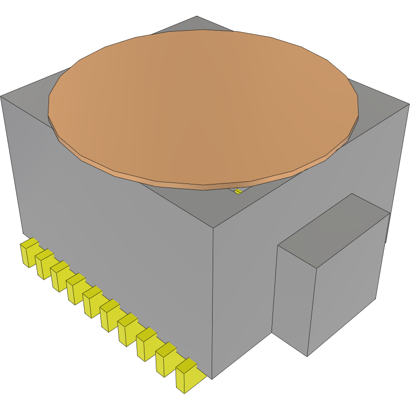 Samtec-SOLC-105-02-S-Q-K Steckverbinderleisten und Leiterplattenbuchsen Conn Socket Strip SKT 20 POS 0.635mm Solder ST SMD Tube