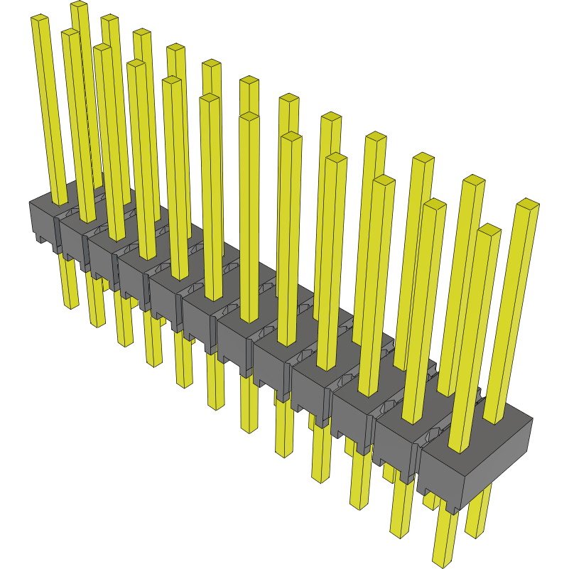 Samtec-HMTSW-112-09-L-D-440 Steckverbinderleisten und Leiterplattenbuchsen Conn Unshrouded Header HDR 24 POS 2.54mm Solder ST Top Entry Thru-Hole Bulk