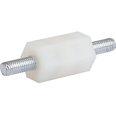 SCHURTER-9656.4300 Distances de sécurité Standoff Hex F/F M5 X 0.8-THD 13mm-A/F Nylon 66 Zinc