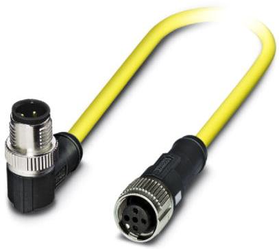 PHOENIX CONTACT-1424917 Andere Kabelbaugruppen Sensor/actuator cable, 3-position, PVC, Plug angled M12 SPEEDCON, A-coded, on Socket straight M12
