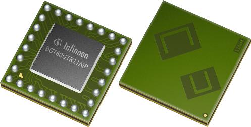 Infineon Technologies AG-BGT60UTR11AIPXUMA1 Sensor especializado Radar Sensor Analog/Digital Output 1.8V 28-Pin VF2BGA T/R
