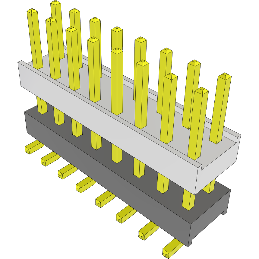 Samtec-HW-08-15-G-D-365-SM Steckverbinderleisten und Leiterplattenbuchsen Conn Board Stacker HDR 16 POS 2.54mm Solder ST Top Entry SMD Tube