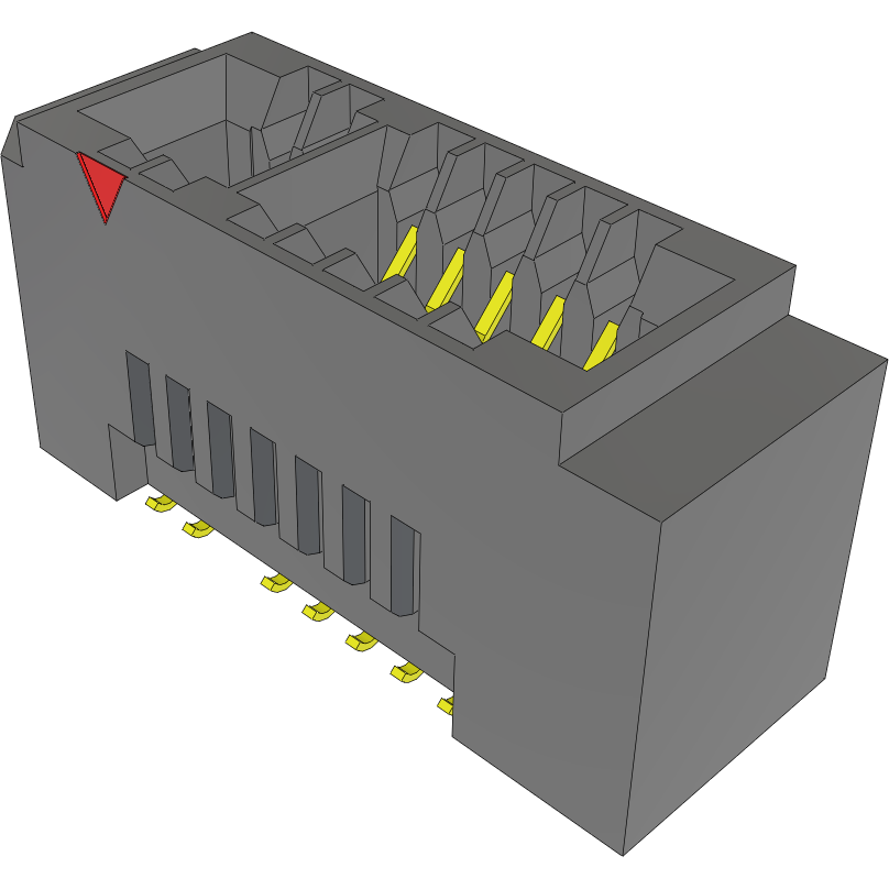 Samtec-MECF-08-02-L-DV-WT Conector de borde de tarjeta Conn Card Edge F 16 POS 1.27mm Solder ST SMD Tube