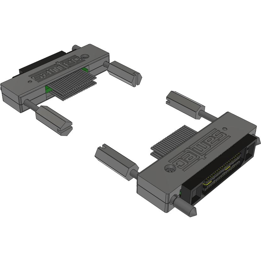 Samtec-EQCD-020-06.00-TED-SED-1-B Kabelbaugruppen Koaxial Cable Assembly Coax Micro Ribbon 0.15m 38AWG Micro High Speed Terminal to Micro High Speed Socket F-M Q STRIP® Bag