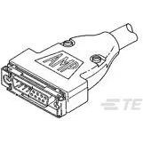 TE Connectivity-5745919-1 Adaptadores de manguitos ajustables Backshell/Cable Clamp 180° 2 Shell Size Nickel Over Copper Zinc Alloy