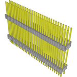Conn Board Stacker HDR 64 POS 1.27mm Solder ST Thru-Hole Tube