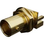 Conn BNC 0Hz to 3GHz 75Ohm Solder ST Edge Mount RCP Gold Bag