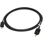 FO cable Pre-assembled on both sides Multimode Over Moulded for bulkhead mounted housings long Cable length 1 m