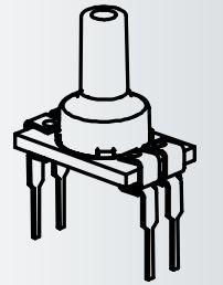 Honeywell-TBPDLNS015PGUCV Drucksensor für die Leiterplattenmontage Board Mount Pressure Sensor 0psi to 15psi Gage 4-Pin DIP Module