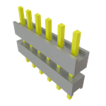 Conn Board Stacker HDR 6 POS 2.54mm Solder ST Top Entry Thru-Hole Bulk
