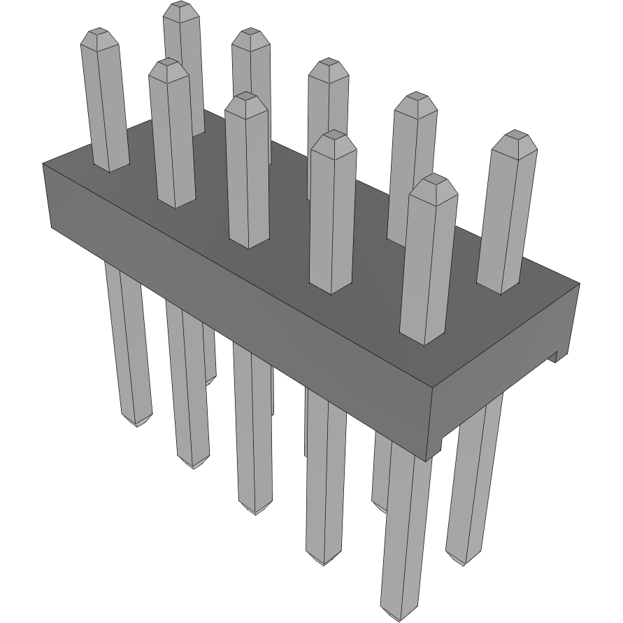 Samtec-MTMM-105-05-T-D-109 Connector Headers and PCB Receptacles Conn Unshrouded Header HDR 10 POS 2mm Solder ST Top Entry Thru-Hole Bulk