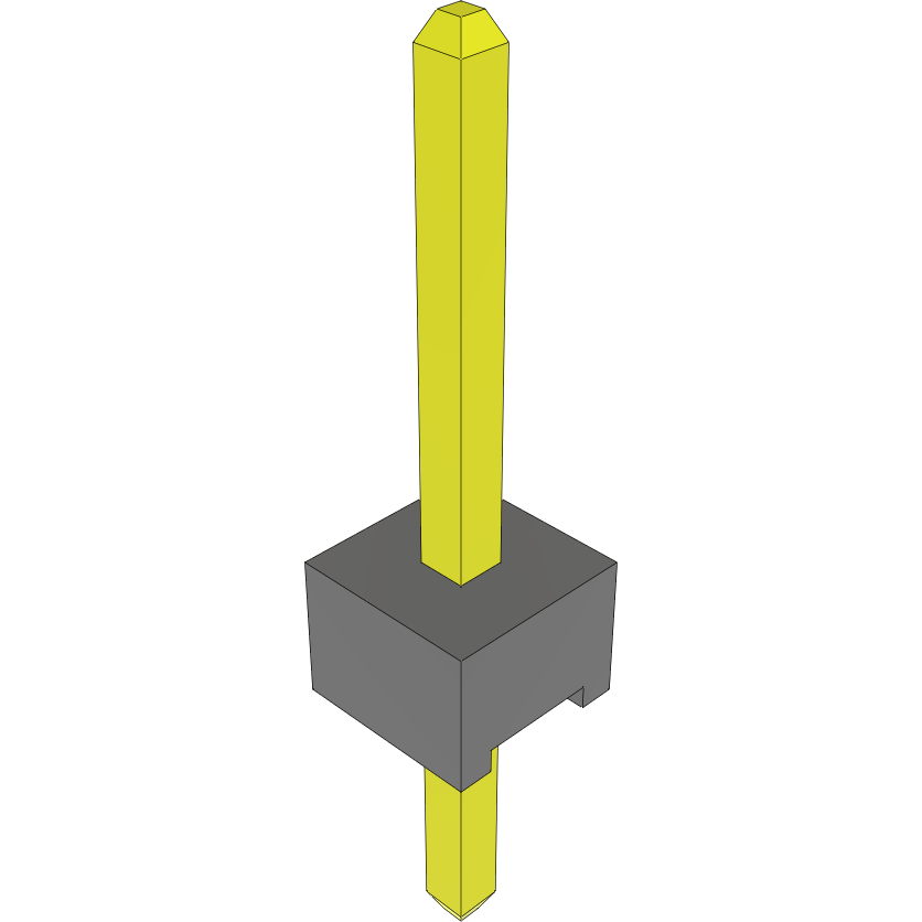 Samtec-MTMM-101-05-S-S-200 Connector Headers and PCB Receptacles Conn Unshrouded Header HDR 1 POS Solder ST Top Entry Thru-Hole Bulk