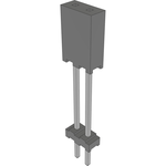 Conn Elevated Socket SKT 2 POS 2mm Solder ST Top Entry Thru-Hole Layer