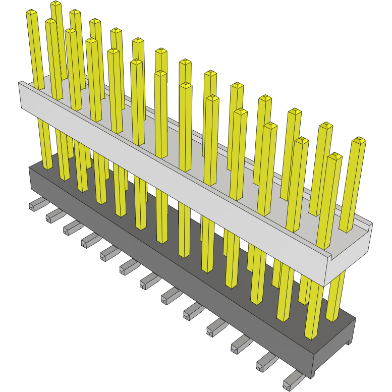 Samtec-HW-13-10-L-D-500-SM-A Steckverbinderleisten und Leiterplattenbuchsen Conn Board Stacker HDR 26 POS 2.54mm Solder ST Top Entry SMD Tube
