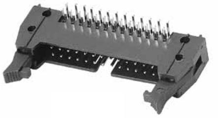 ADAM TECH-MHR-10-HUAL Piastre connettori e prese PCB Conn Ejector Header HDR 10 POS 2.54mm Solder RA Side Entry Thru-Hole Tray