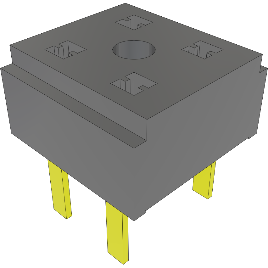 Samtec-CLT-102-01-G-D Steckverbinderleisten und Leiterplattenbuchsen Conn Socket Strip SKT 4 POS 2mm Solder ST Top Entry Thru-Hole TIGER CLAW™ Layer