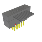 Cable Assembly 0.15m 30AWG 0.64mm 10 POS IDC Connector M Clamshell
