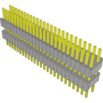 Conn Board Stacker HDR 50 POS 1.27mm Solder ST Thru-Hole Tube