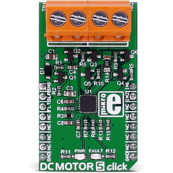 MikroElektronika-MIKROE-2699 Power Management Development Boards and Kits DRV8701 Motion Motor Control Click Board