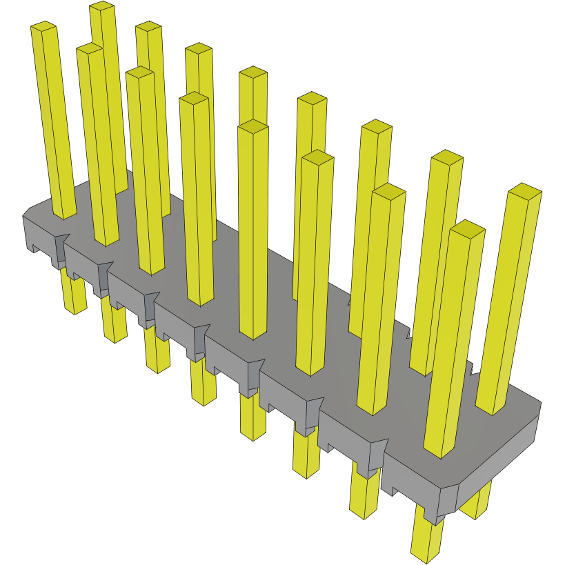 Samtec-MTLW-108-24-G-D-300 Steckverbinderleisten und Leiterplattenbuchsen Conn Unshrouded Header HDR 16 POS 2.54mm Solder ST Top Entry Thru-Hole Bulk