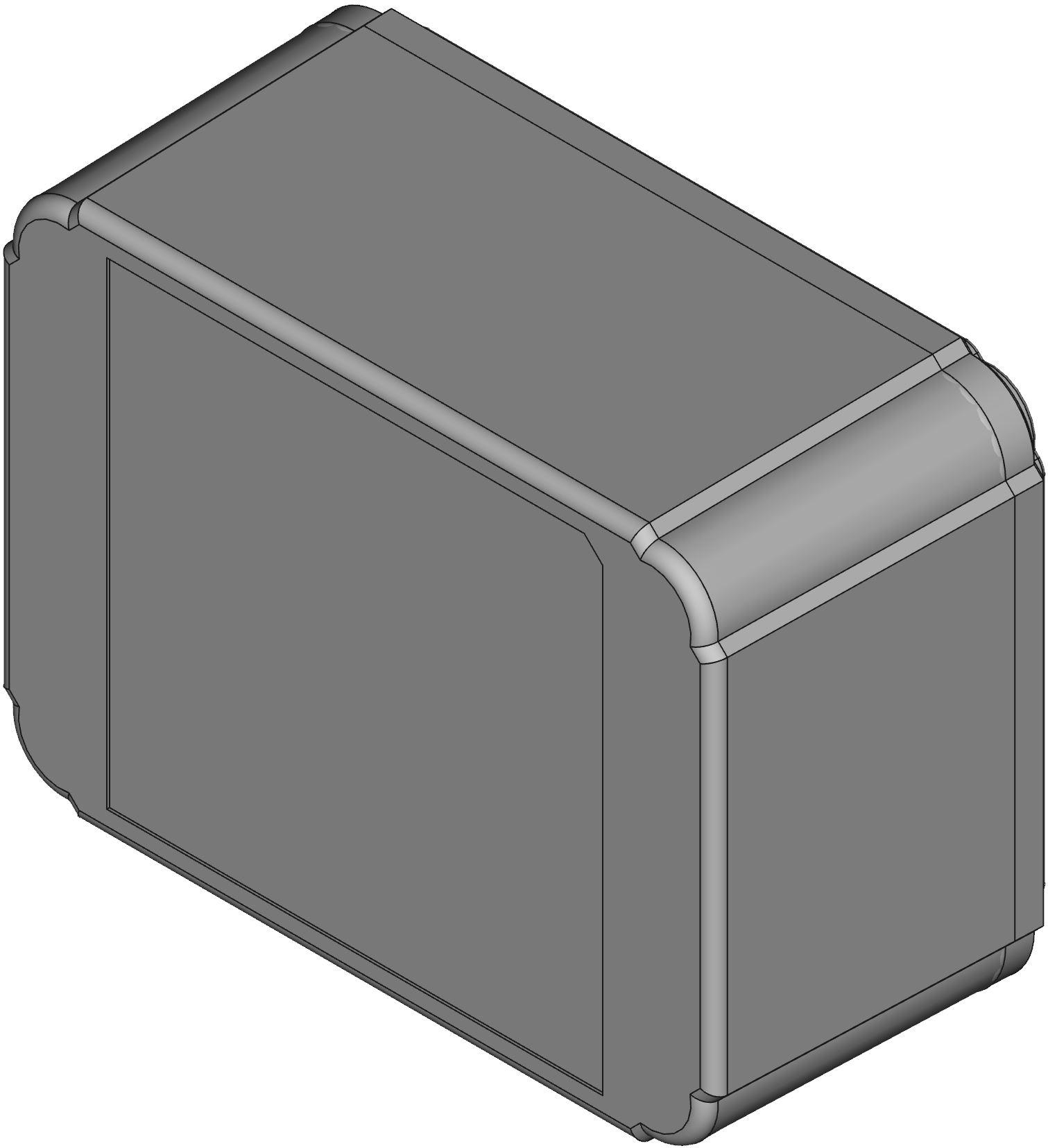 Hammond Manufacturing-RL6115 Light Gray Acrylonitrile Butadiene Styrene Wall Mount General Purpose Enclosure