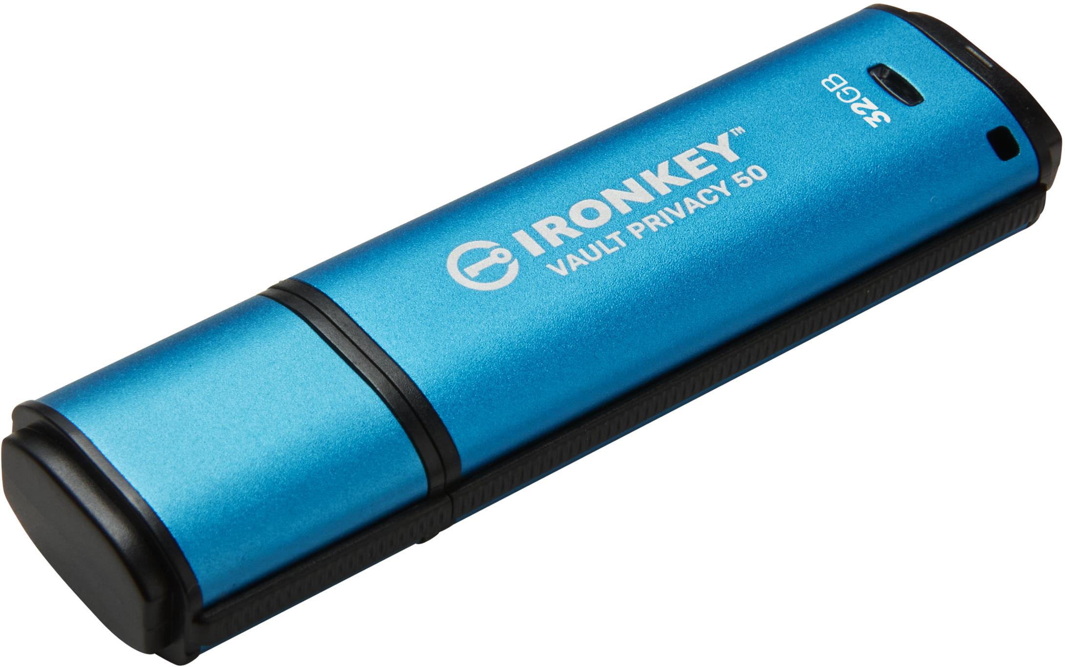 Kingston Technology-IKVP50/32GB | Kingston IronKey Vault Privacy 50 Series Spezialisierte Schnittstellen Hardware-Encrypted USB Type-A Drives