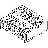 Molex-51111-0700 Einzeladersteckverbinder, Gehäuse Conn Housing F 7 POS 2.5mm Crimp ST Cable Mount White Bag