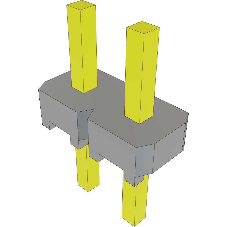 Samtec-MTLW-102-06-T-S-115 Steckverbinderleisten und Leiterplattenbuchsen Conn Unshrouded Header HDR 2 POS 2.54mm Solder ST Thru-Hole Bulk