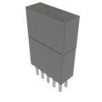 Conn Elevated Socket SKT 10 POS 2.54mm Solder ST Top Entry Thru-Hole Tube