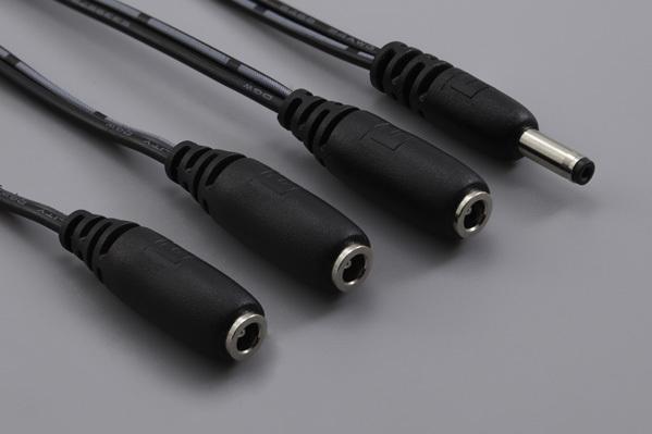 Tensility International-10-02789 Cable Assembly DC Power Cable Assembly 0.915m DC Power Plug to 3DC Power Jack 2 to (2/2/2)POS (3)F-M 24AWG