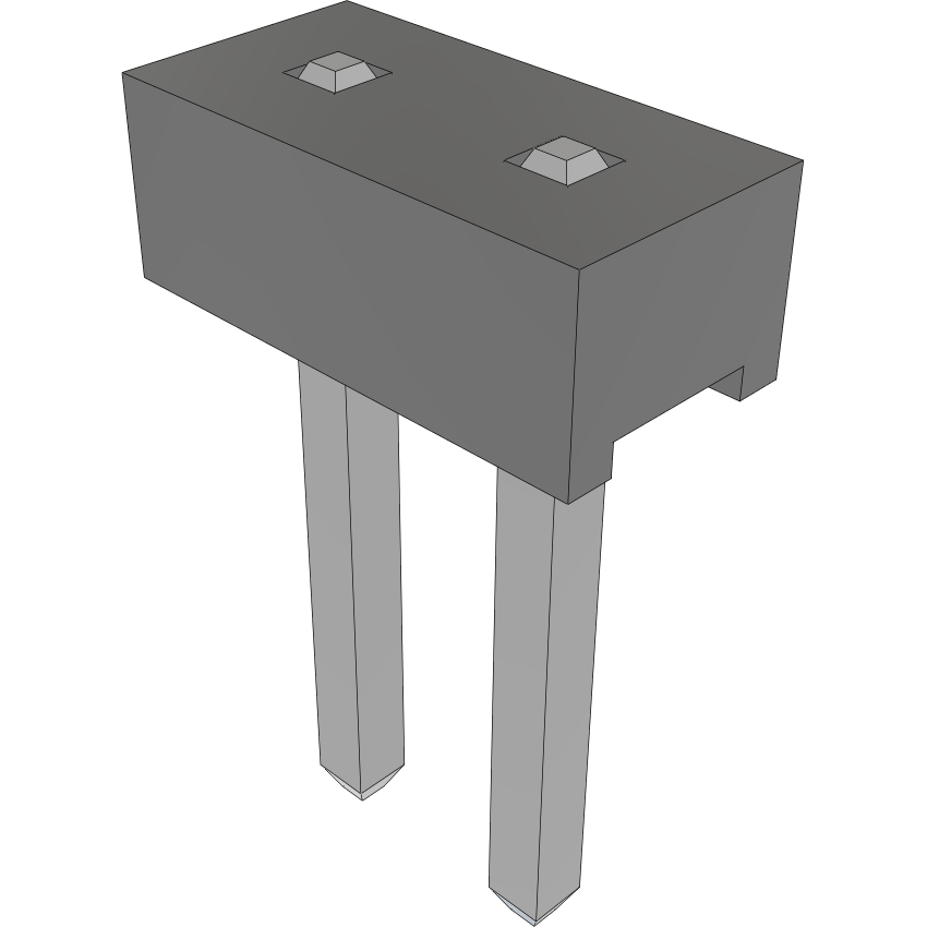 Samtec-MTMM-102-02-T-S-003 Steckverbinderleisten und Leiterplattenbuchsen Conn Unshrouded Header HDR 2 POS 2mm Solder ST Top Entry Thru-Hole Bulk