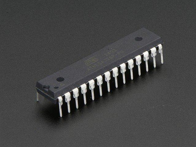 Adafruit Industries-123 Microcontrollers - MCUs MCU 8-bit AVR RISC 32KB Flash 3.3V/5V 28-Pin DIP