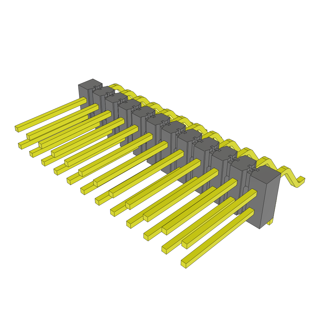 Samtec-TSM-112-03-L-MT Steckverbinderleisten und Leiterplattenbuchsen Conn Unshrouded Header HDR 24 POS 2.54mm Solder RA Side Entry SMD/Thru-Hole Tube