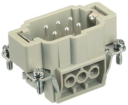 HARTING-09330062601 Steckverbinder, rechteckig Conn Rectangular M 6 POS Screw ST Panel Mount